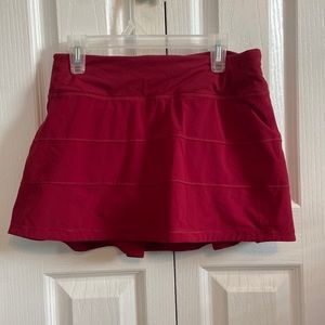 Wine colored lululemon tennis skirt size 4